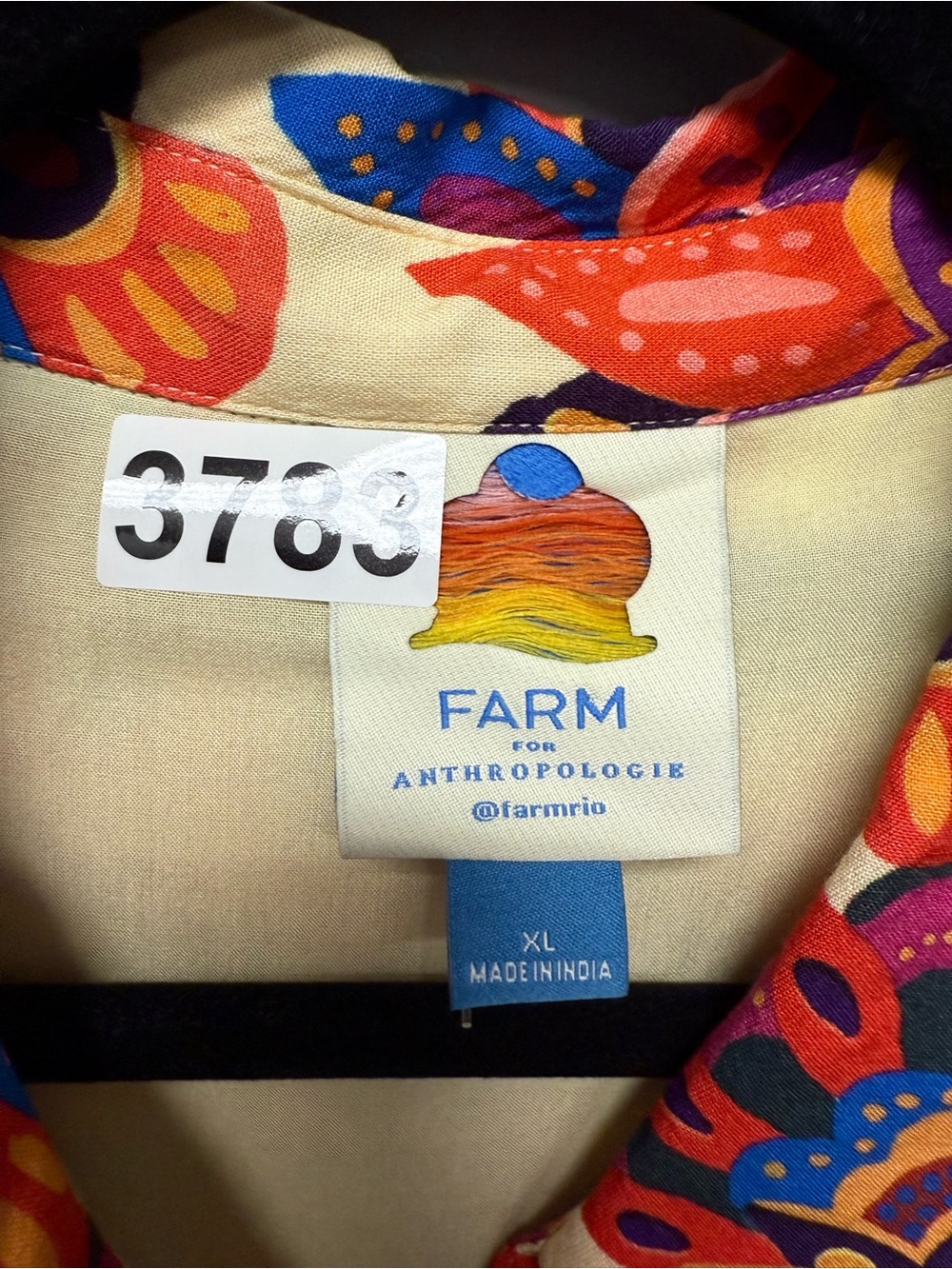 Farm Rio Long-Sleeve Button-Front Midi Dress - Picture 6 of 7